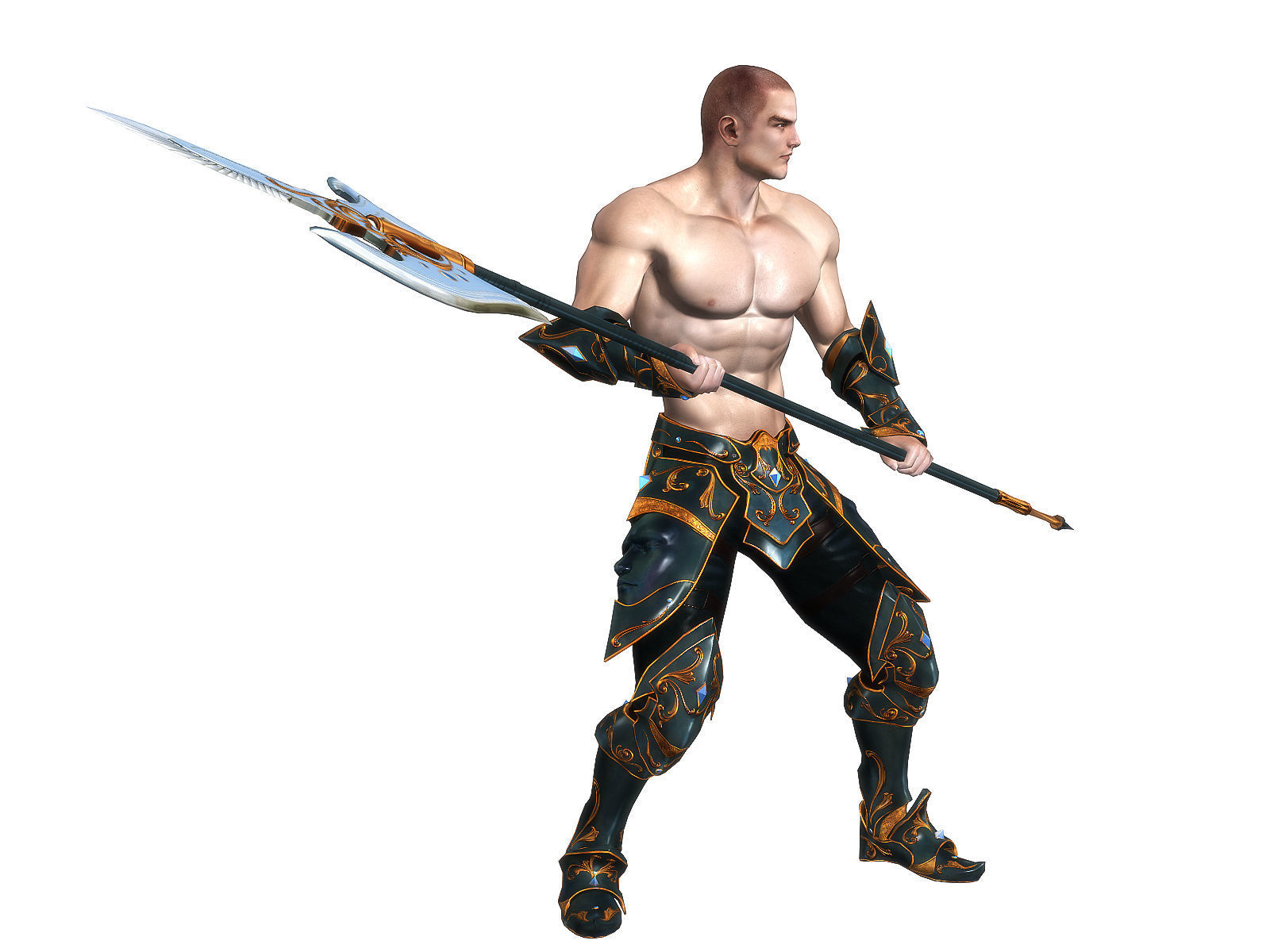 3Dfoin - Royal Executioner Low-poly 3D model_17