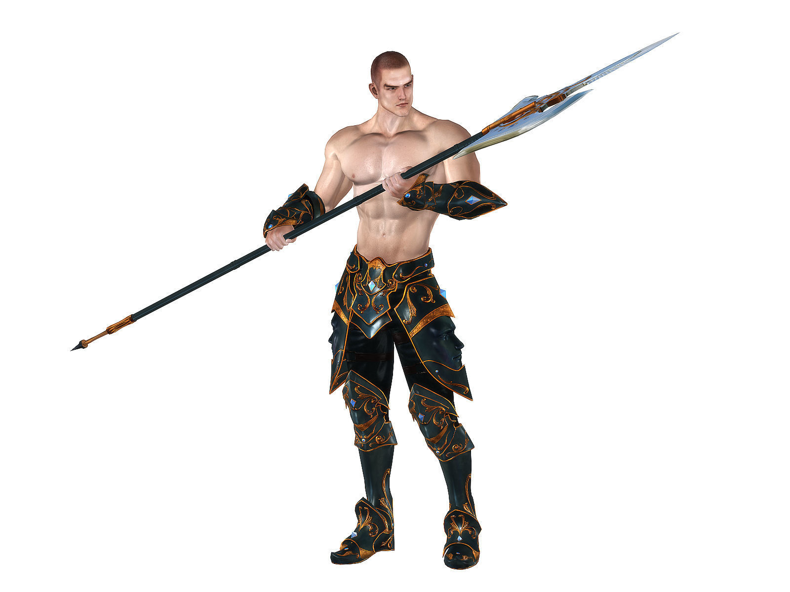 3Dfoin - Royal Executioner Low-poly 3D model_15