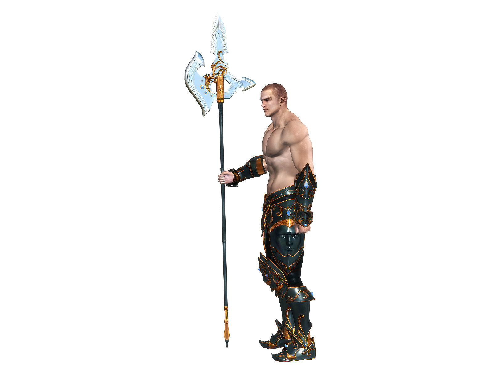 3Dfoin - Royal Executioner Low-poly 3D model_9