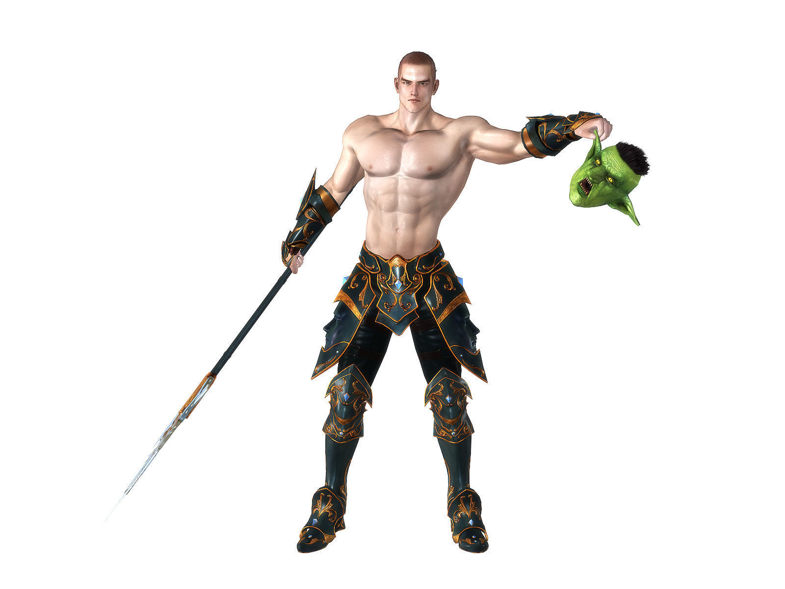 3Dfoin - Royal Executioner Low-poly 3D model_4