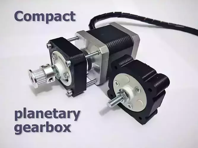 Compact planetary gearbox 3D print model