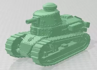 Renault FT 17 Printable Tank 3D print model