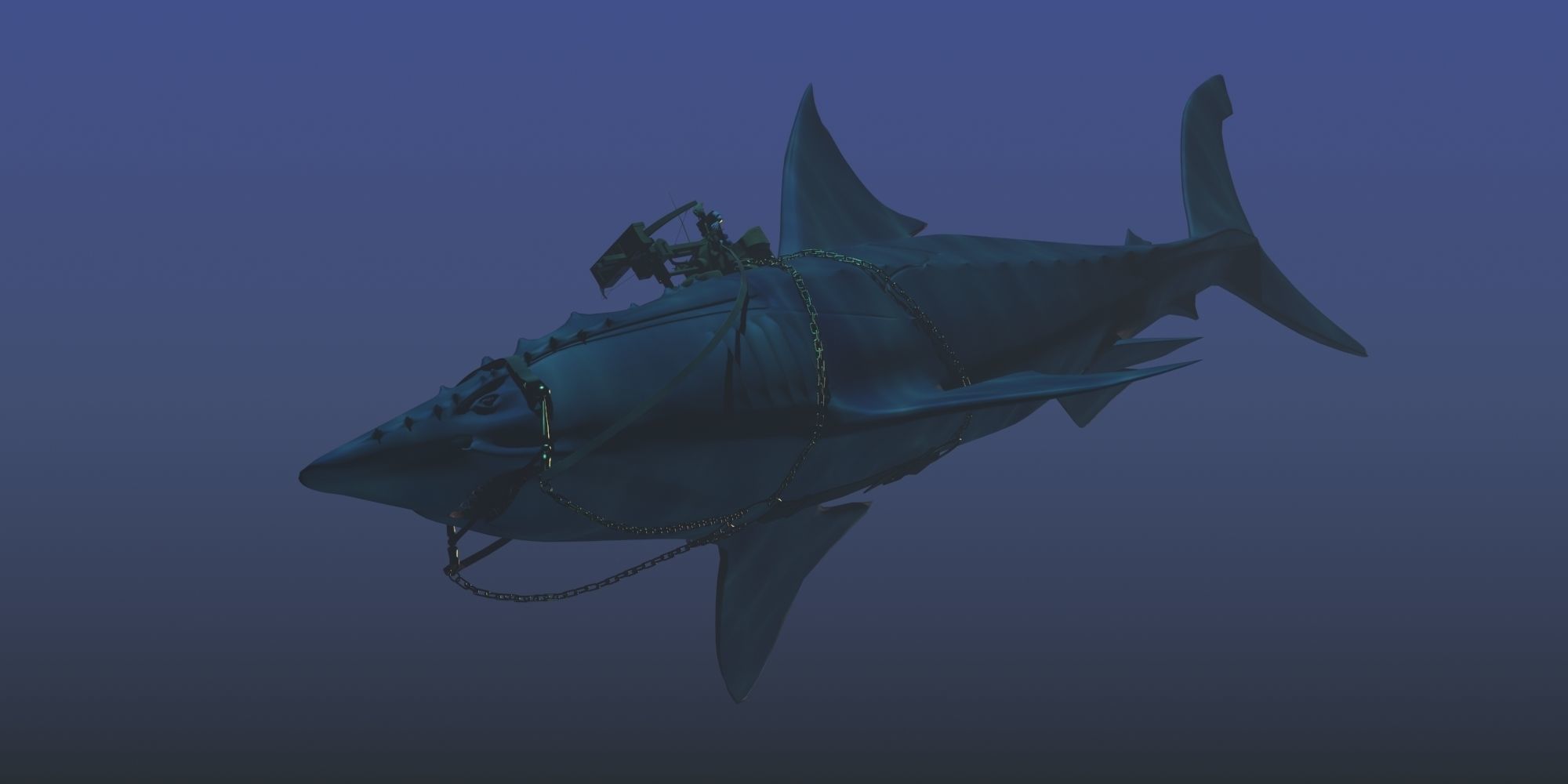  Battle Shark 3D 3D model_12