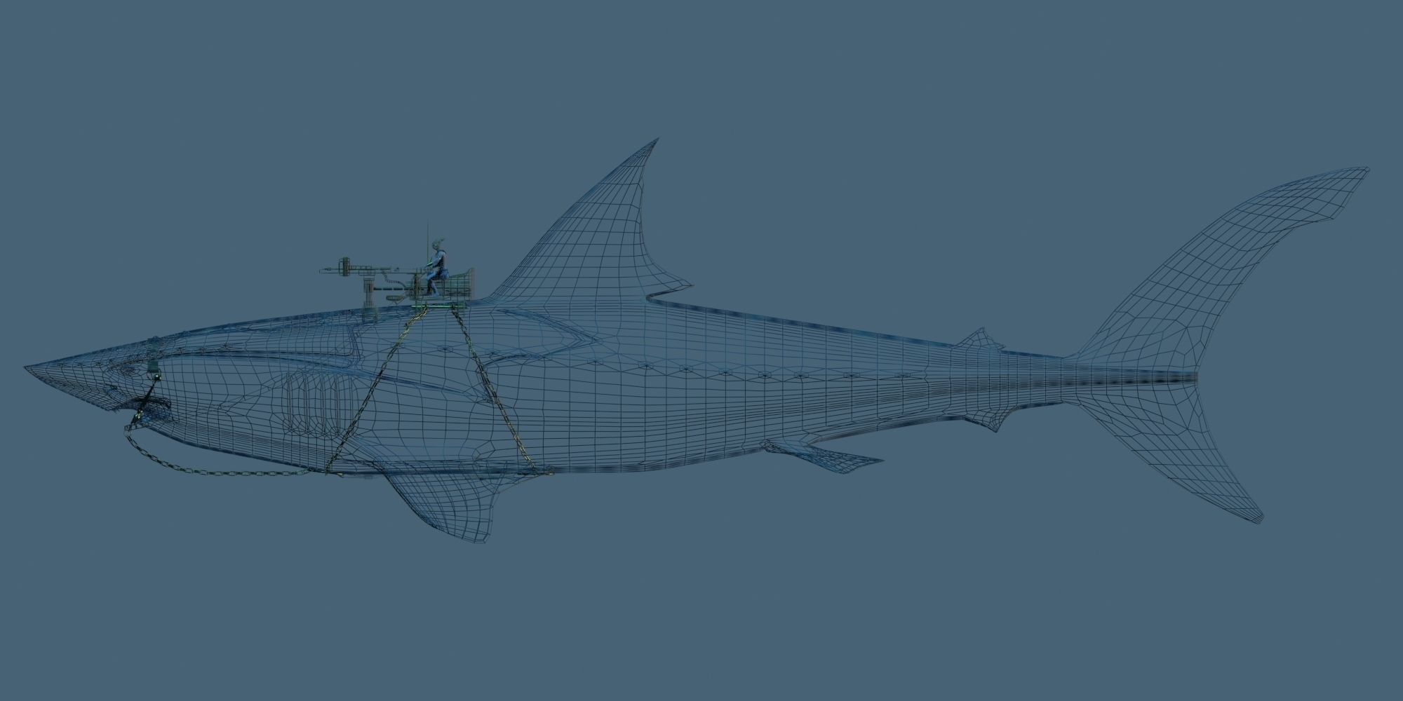  Battle Shark 3D 3D model_9