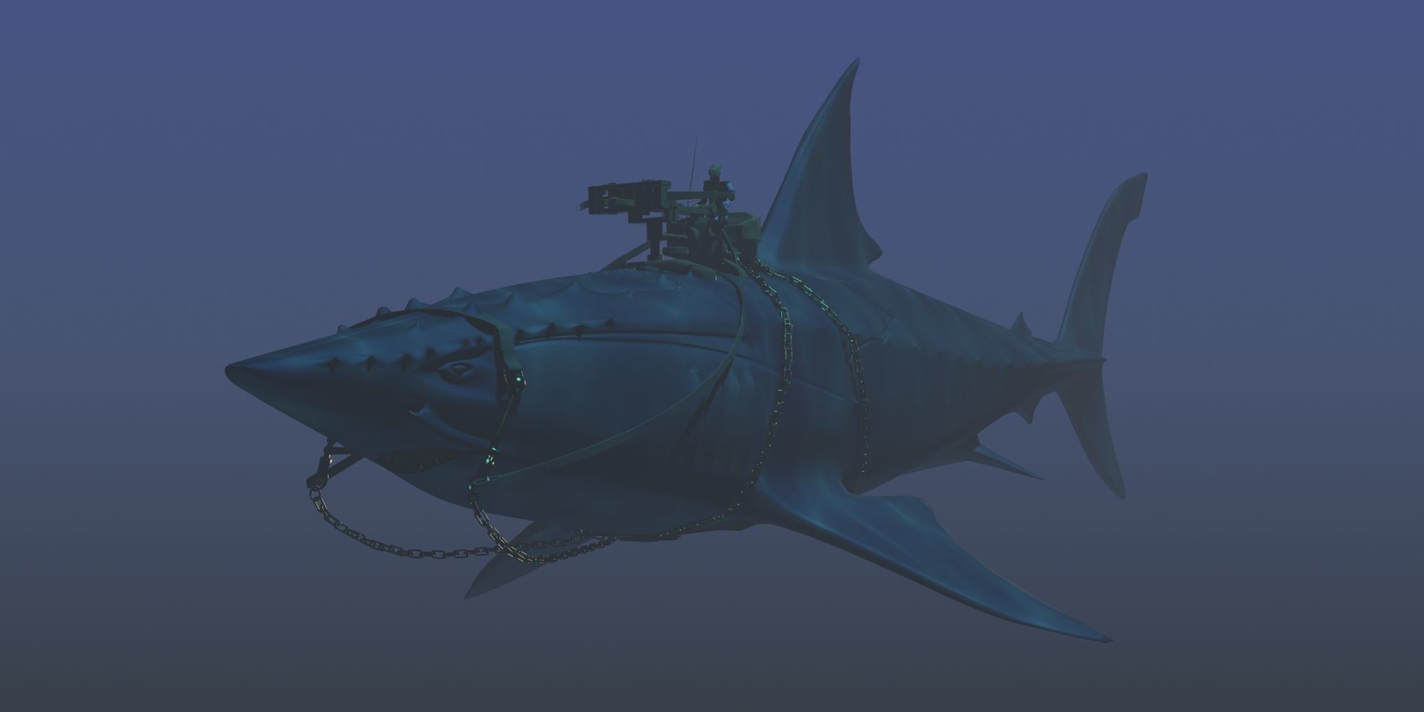  Battle Shark 3D 3D model_4