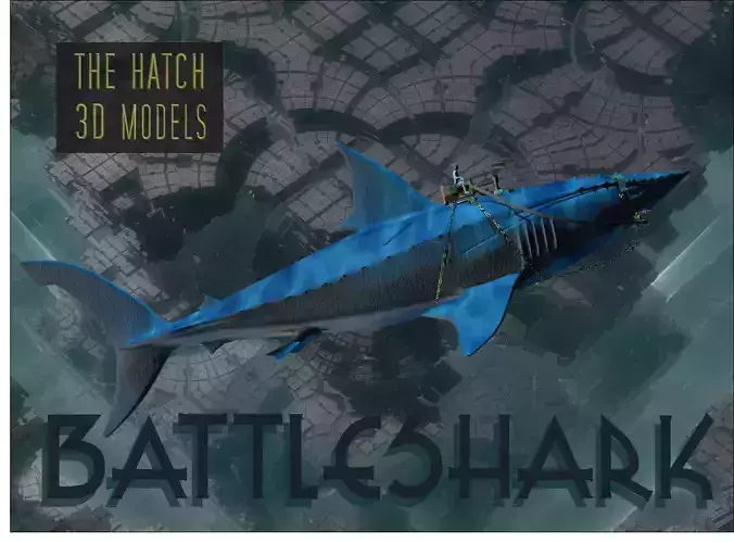  Battle Shark 3D 3D model