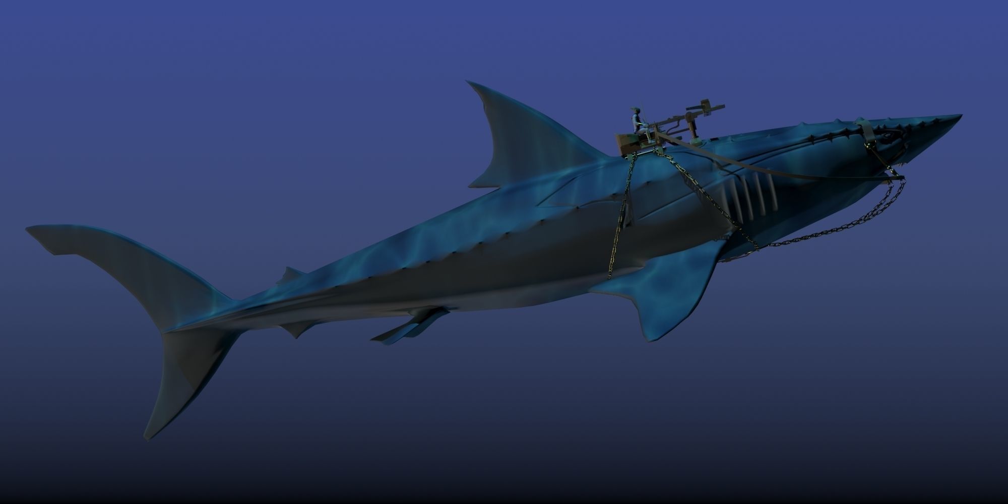  Battle Shark 3D 3D model_1