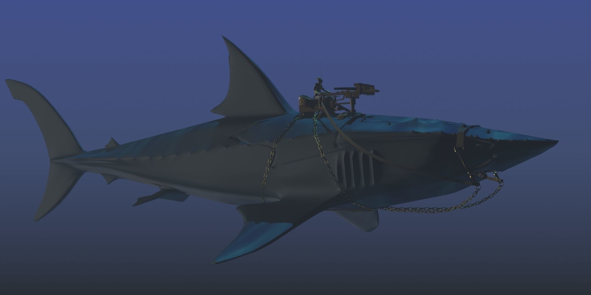  Battle Shark 3D 3D model_11