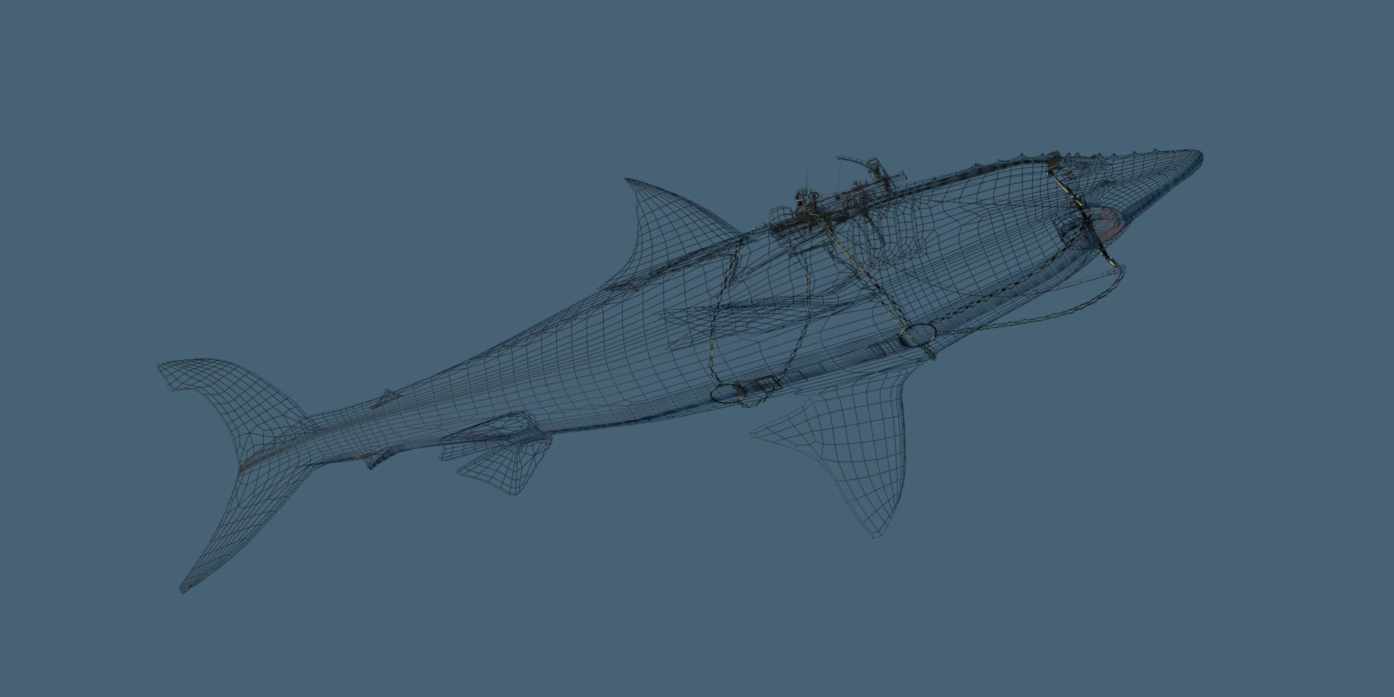  Battle Shark 3D 3D model_8