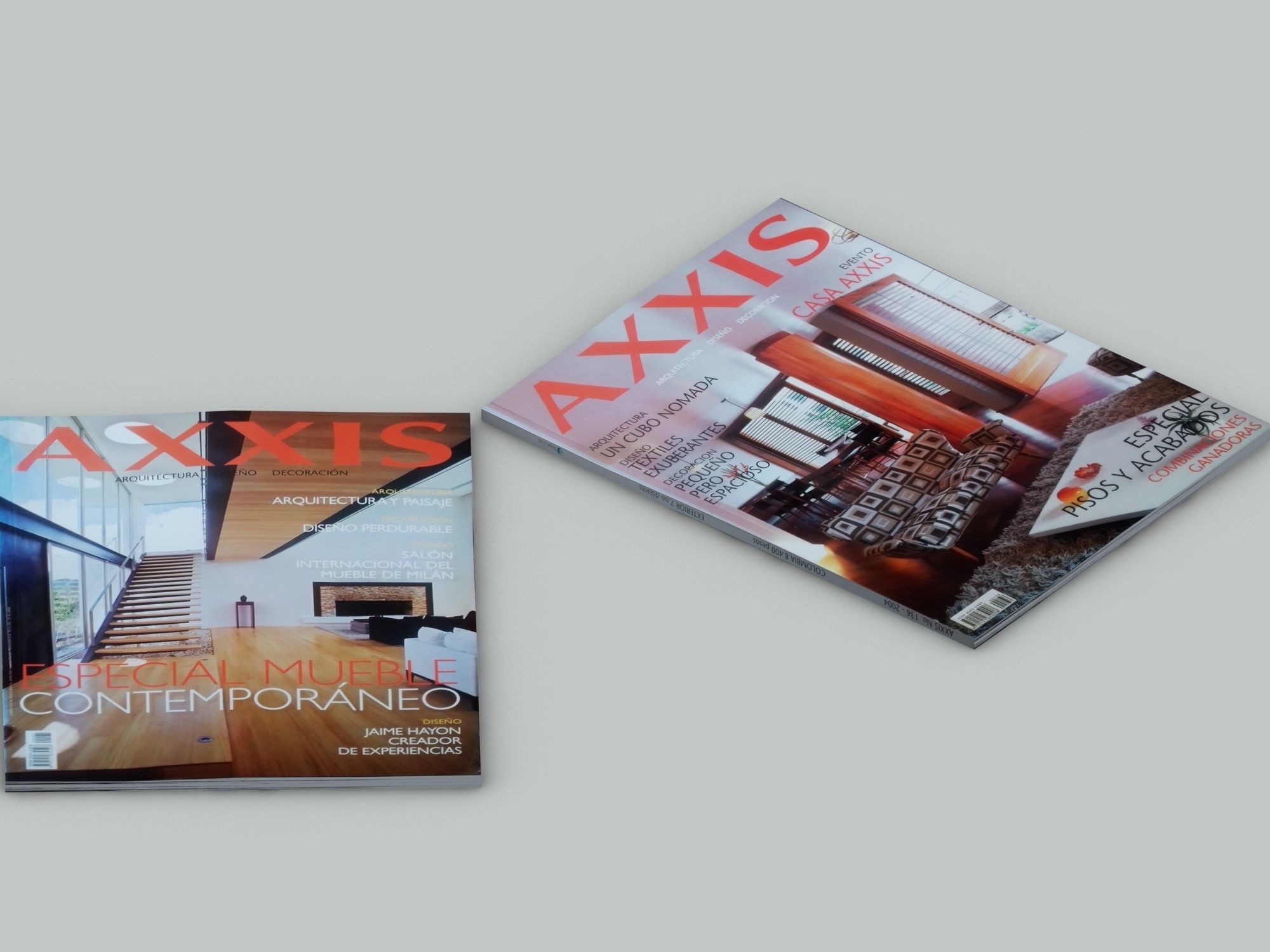 SET OF MAGAZINES Vol 1 AXXIS Interior Design magazines Low-poly 3D model_4