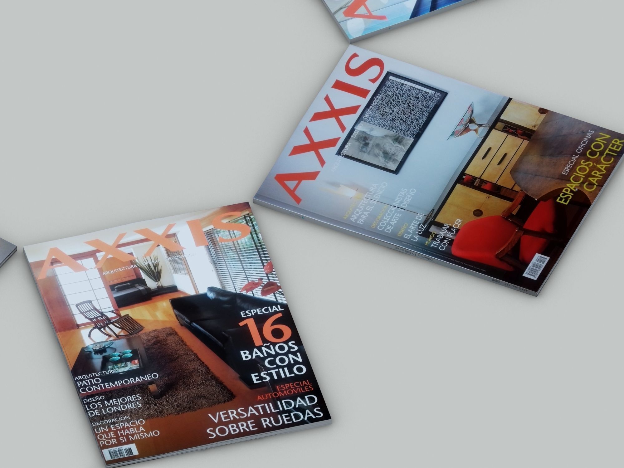 SET OF MAGAZINES Vol 1 AXXIS Interior Design magazines Low-poly 3D model_3