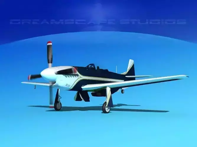 P-51 Mustang Sport V03 3D model