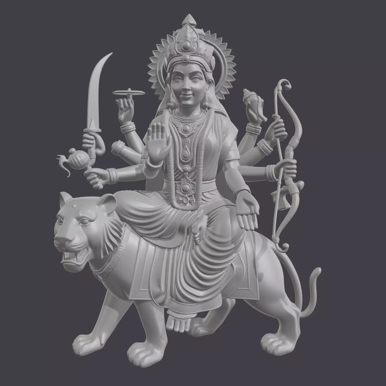 Durga Mata Statue Murti DMS1 3D print model