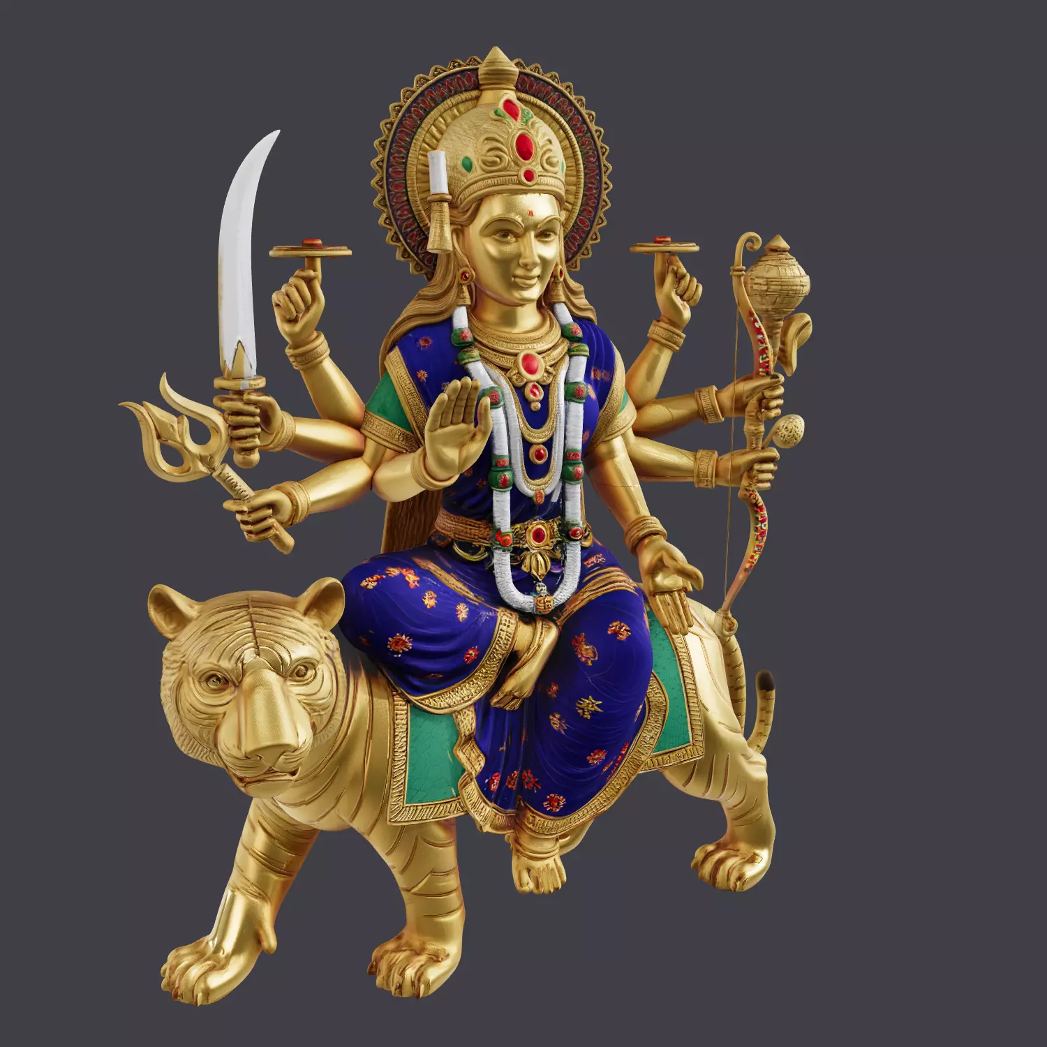 Durga Mata Statue Murti DMS2 3D print model