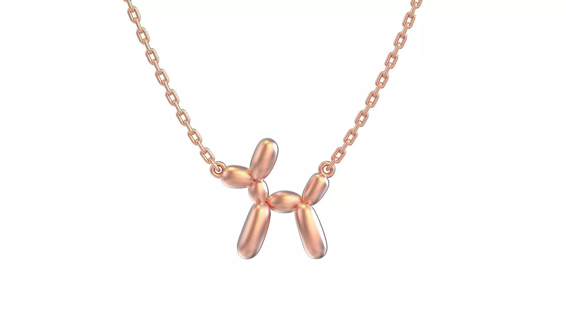 Playful Balloon Dog Pendan 3D print model