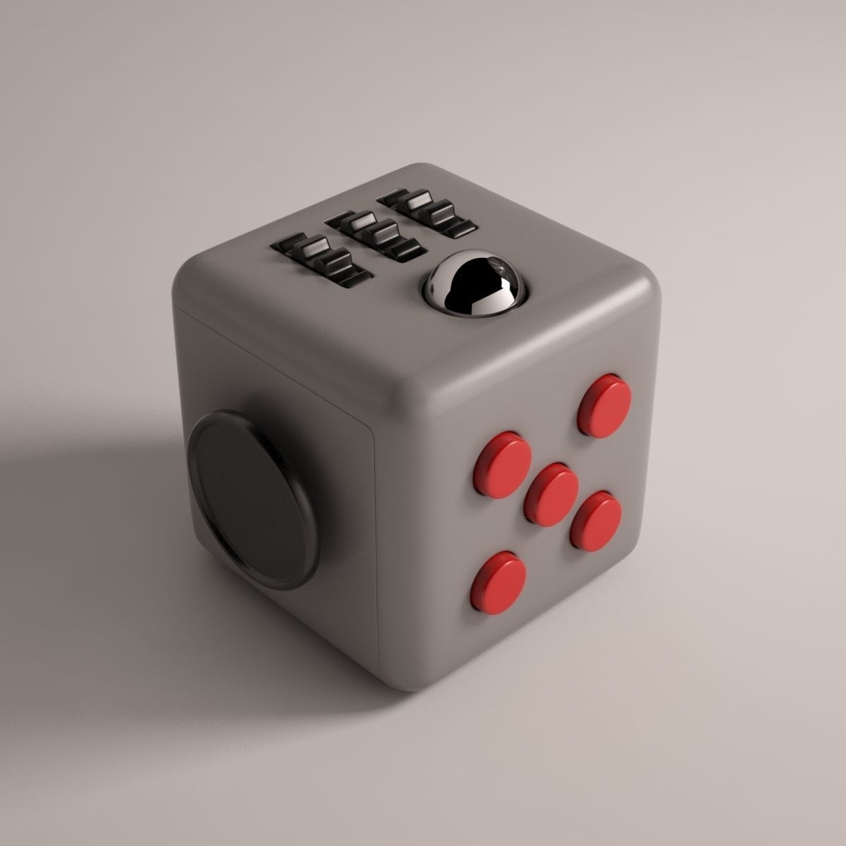 Fidget Cube 3D model_1