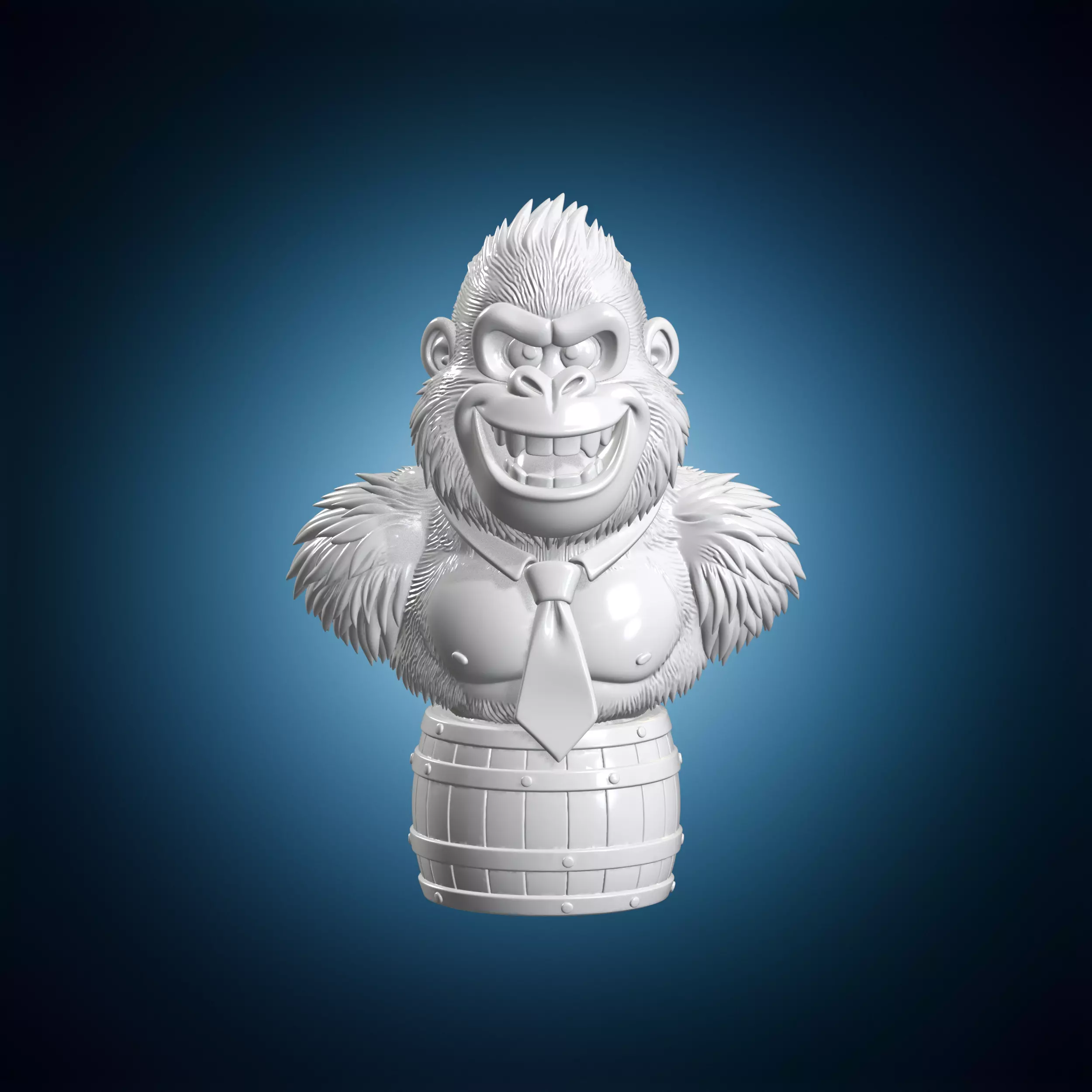 Donkey Kong Bust 3D Print Model Fan Art 3D print model