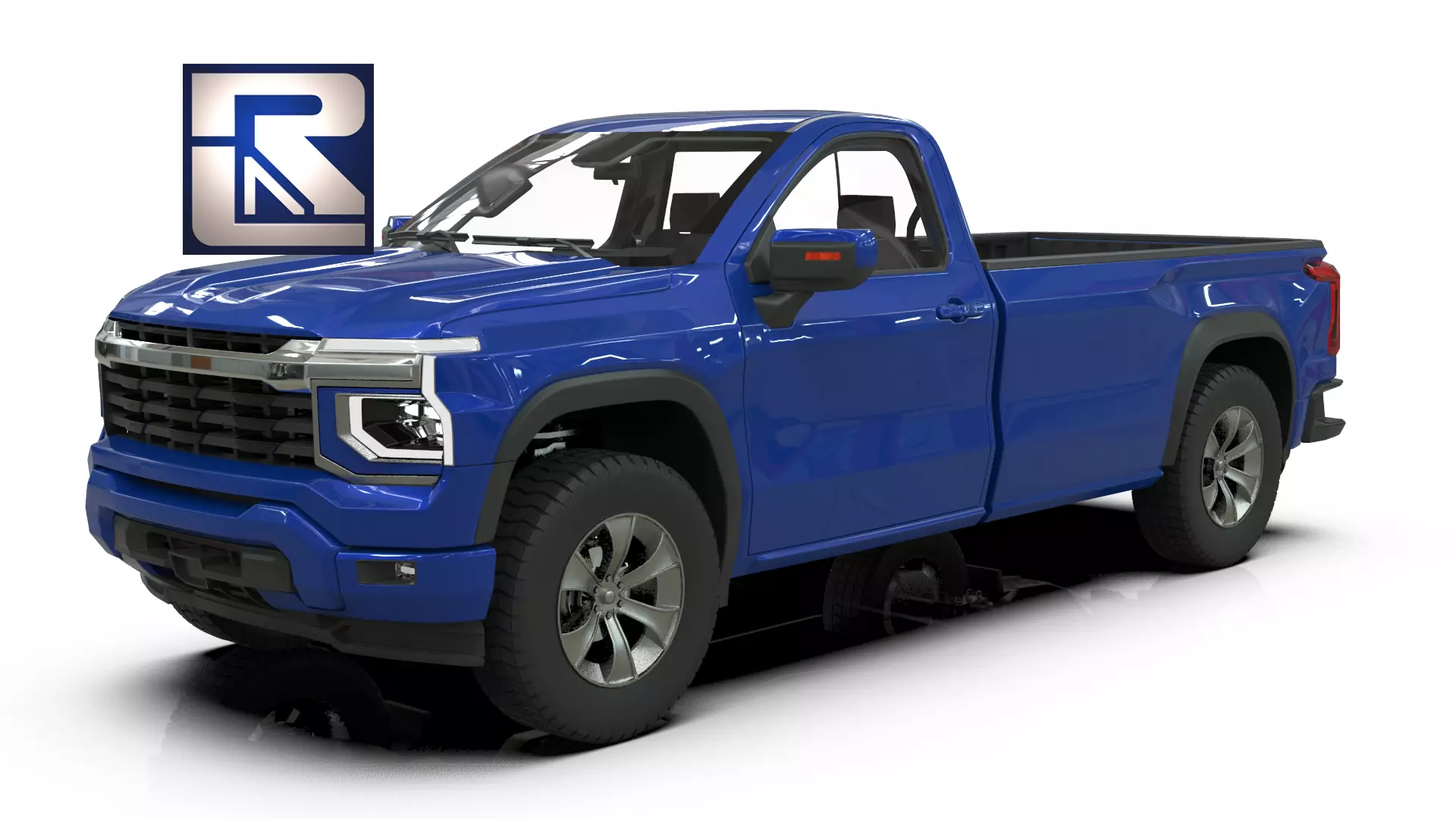2027 Silverado Concept Single Cab Extended Bed 3D model