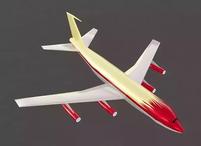 B 367-80 Style Quad Jetliner - Custom 1950s Plane