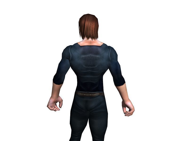 3Dfoin - Peasant Low-poly 3D model_7