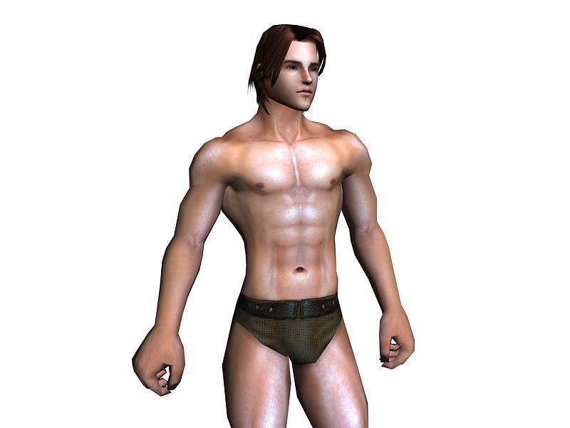 3Dfoin - Peasant Low-poly 3D model_10