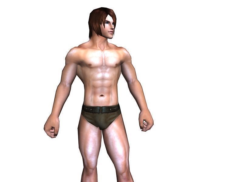 3Dfoin - Peasant Low-poly 3D model_11