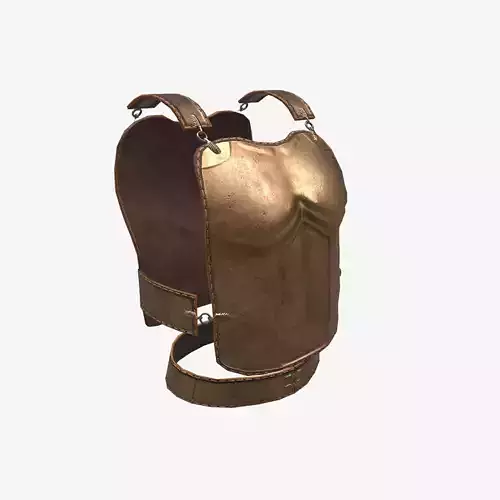 Ancient Armor Breastplate 3D Model Game Ready Armor PBR Low Poly