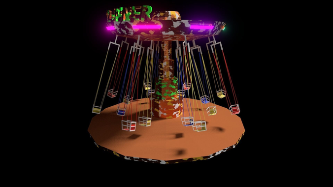 Swing Ride Free 3D model