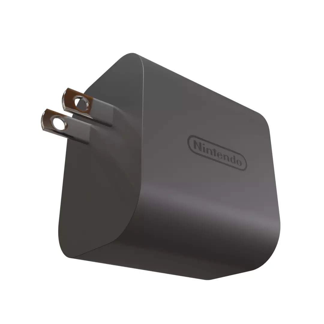 Nintendo Switch 2 Charger photoreal 3D model