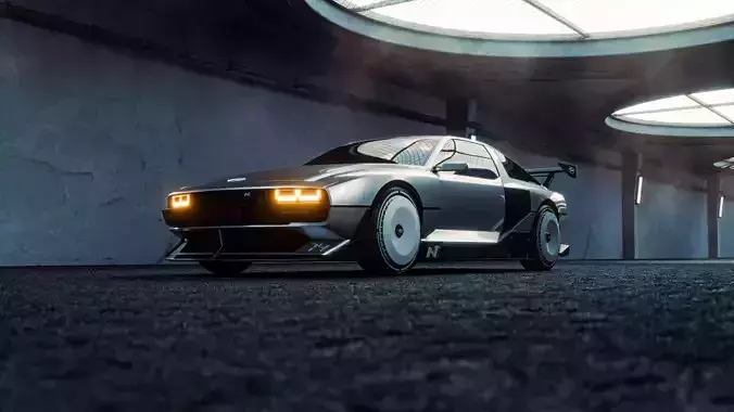 Tunnel Low-poly 3D model 3