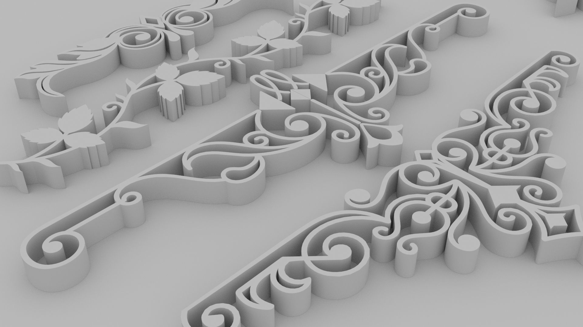 Dividers 03 - Printable set of 8  3D print model_5