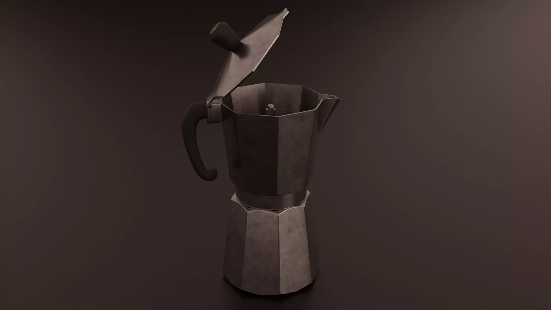 Realistic Moka Pot Coffee Maker High Quality 3D Model 3D model