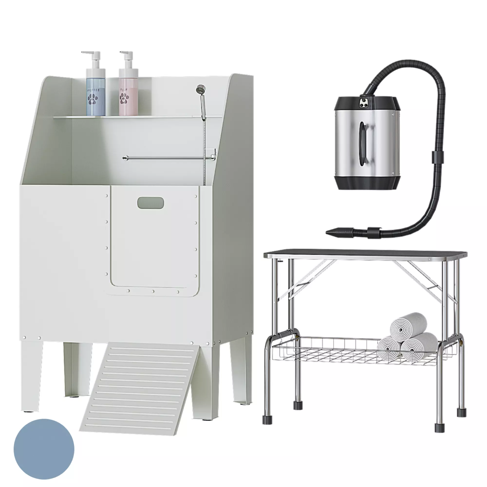 Washing and drying area for grooming Basic Pro Wash and Dry 3D model