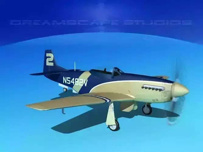 P-51 Mustang Sport V04 3D model