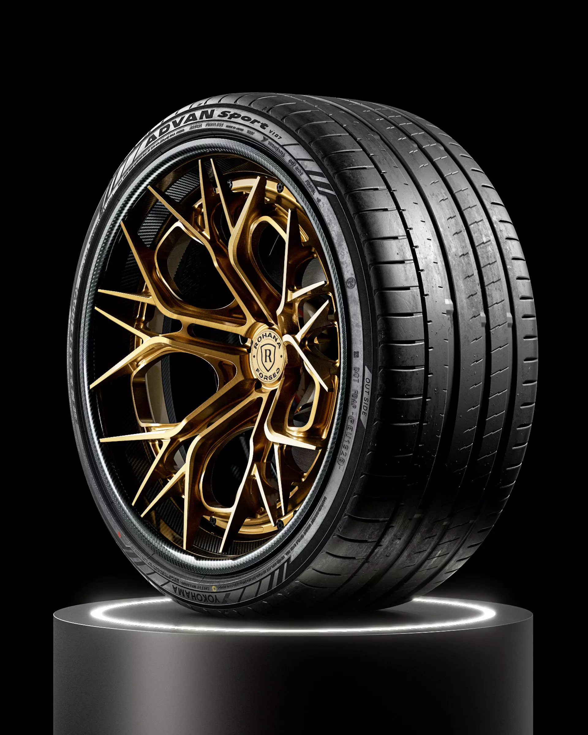 Yokohama Advan Sport V107 315 30 ZR23 111Y 3D model