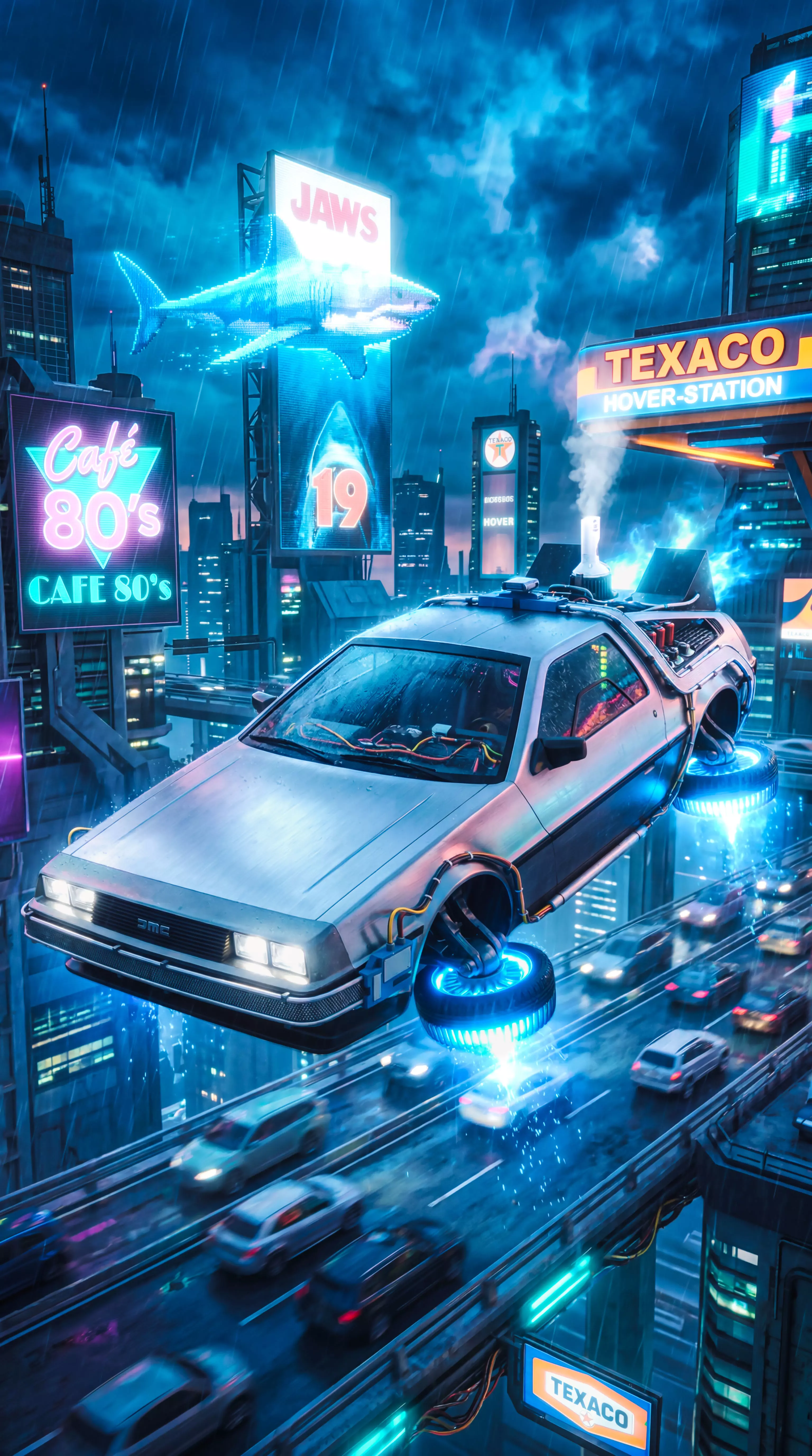 DeLorean DMC12 Time Machine Part II Edition 3D model