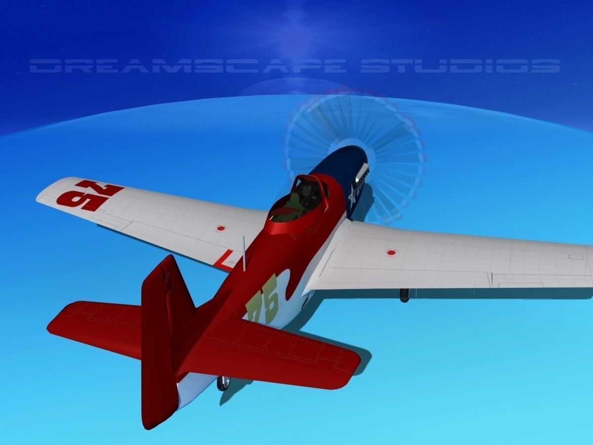 P-51 Mustang Sport V05 3D model_6