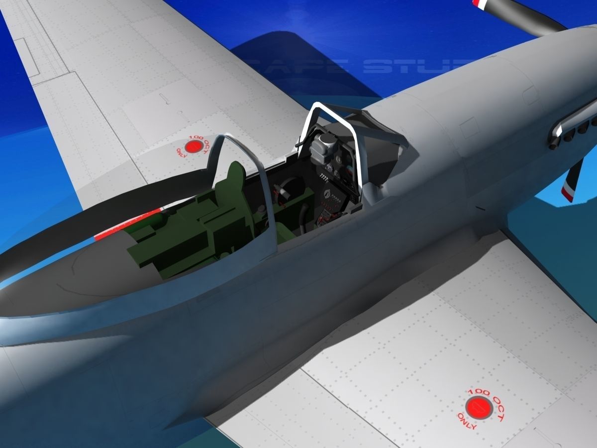 P-51 Mustang Sport V05 3D model_13