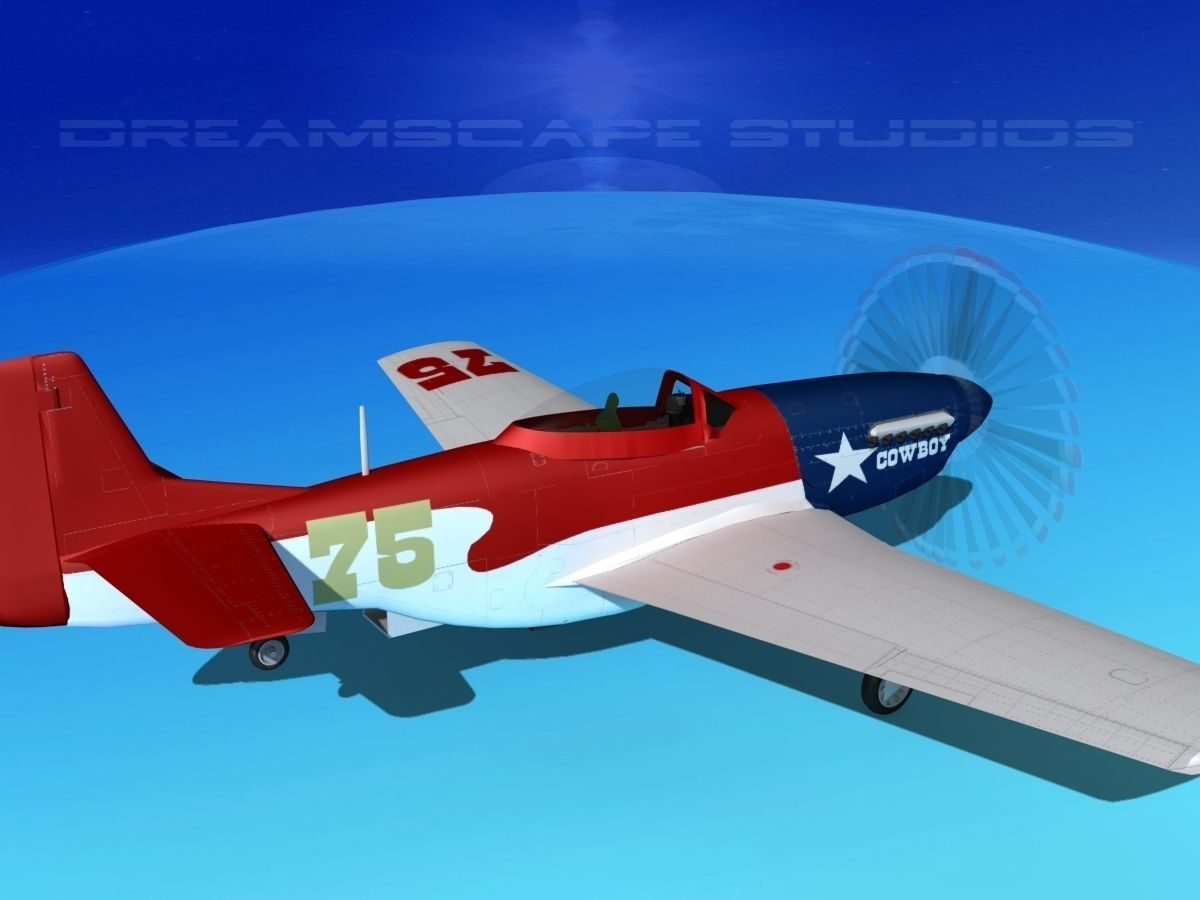 P-51 Mustang Sport V05 3D model_5