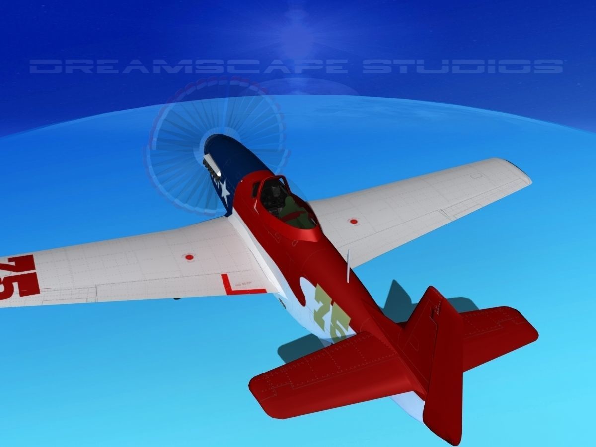 P-51 Mustang Sport V05 3D model_7