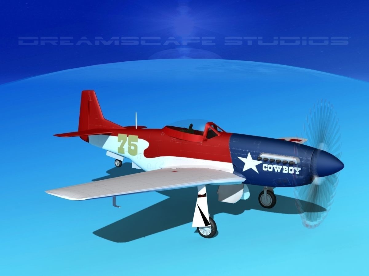 P-51 Mustang Sport V05 3D model_3