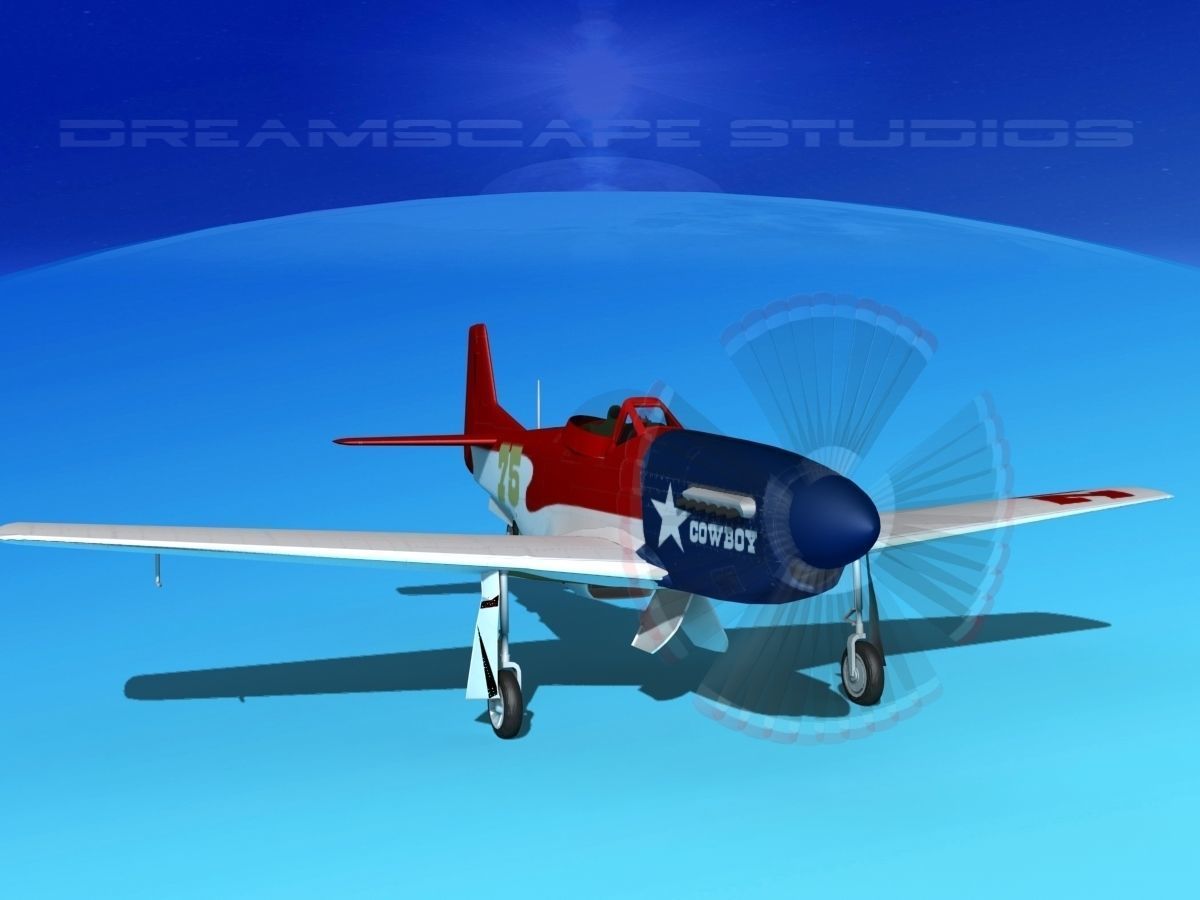P-51 Mustang Sport V05 3D model_2