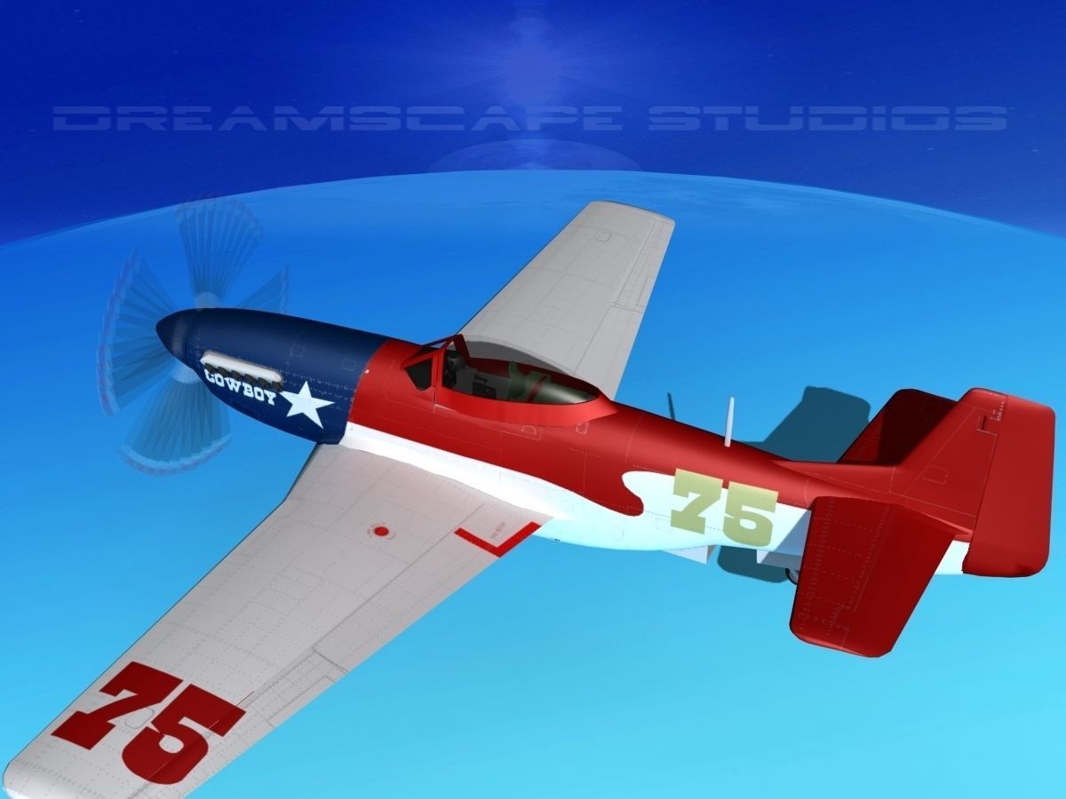 P-51 Mustang Sport V05 3D model_8