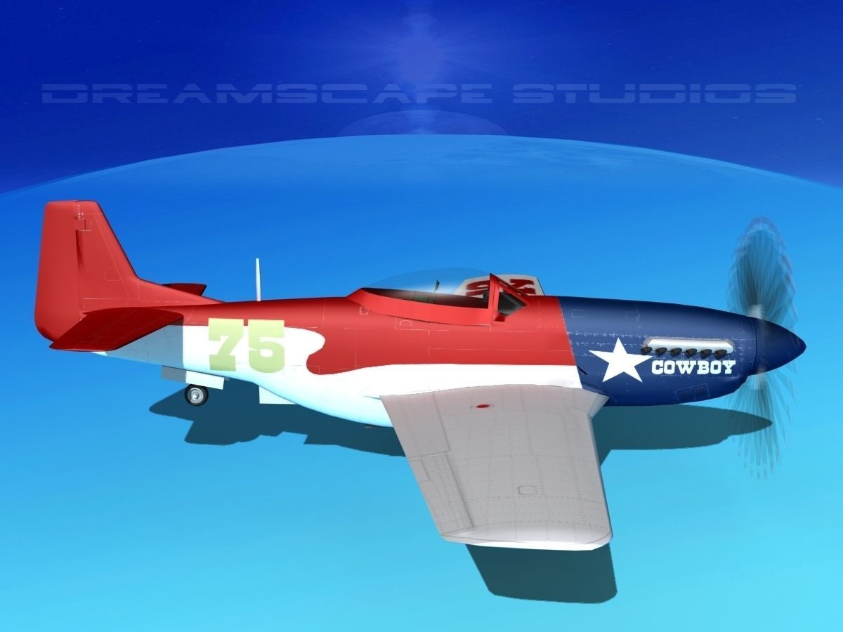 P-51 Mustang Sport V05 3D model_4