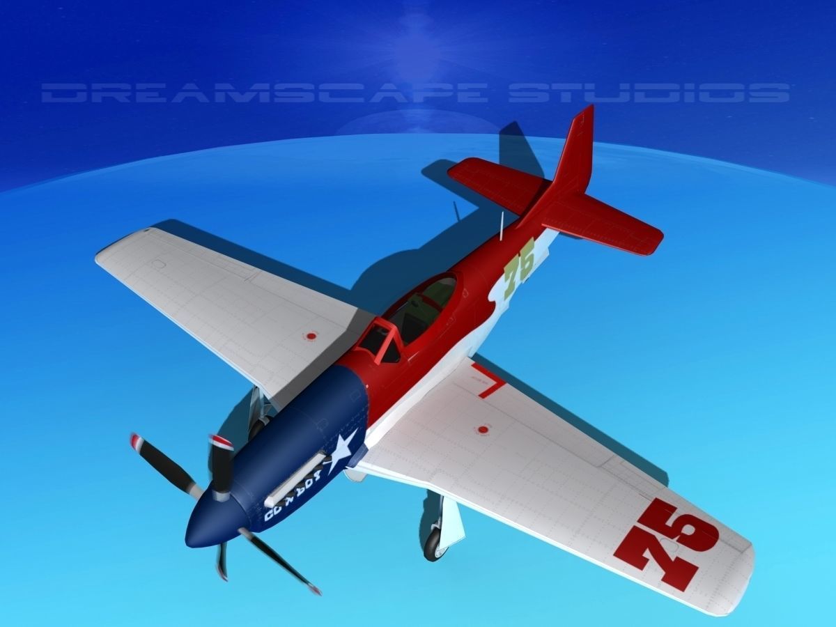 P-51 Mustang Sport V05 3D model_10