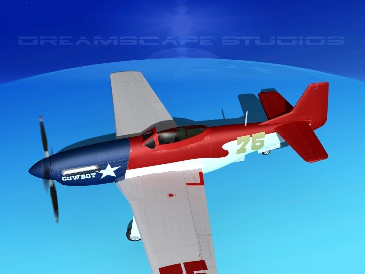 P-51 Mustang Sport V05 3D model_9
