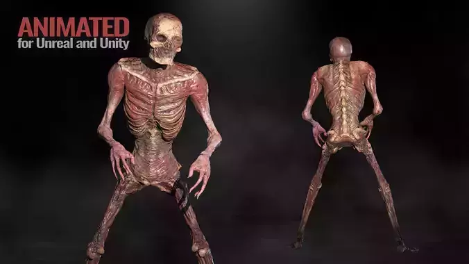 Skinless Zombie Undead Decayed Ghoul