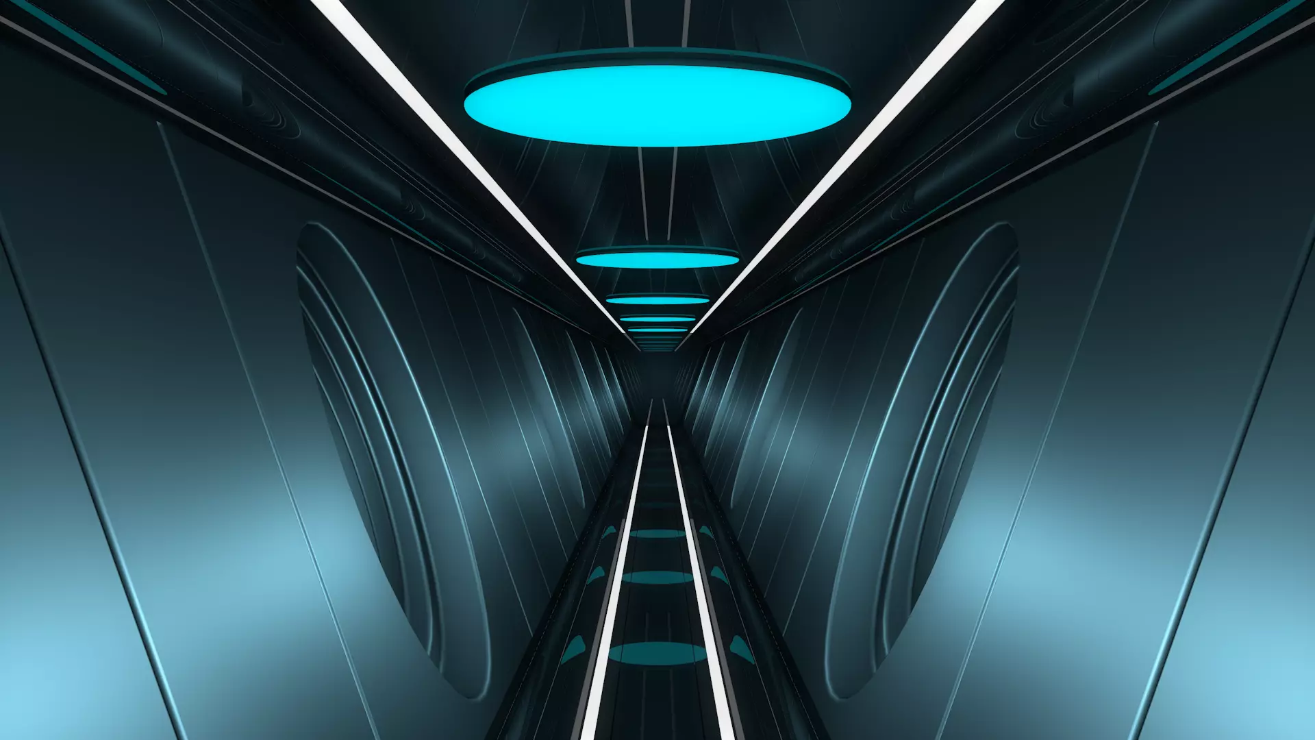 Sci Fi Tunnel 3D model