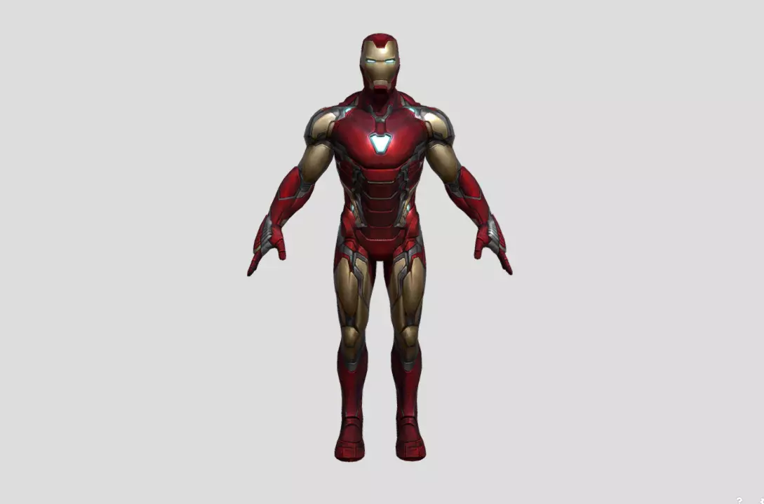 Ironman Mark 85 Avenger End Game Low-poly 3D model