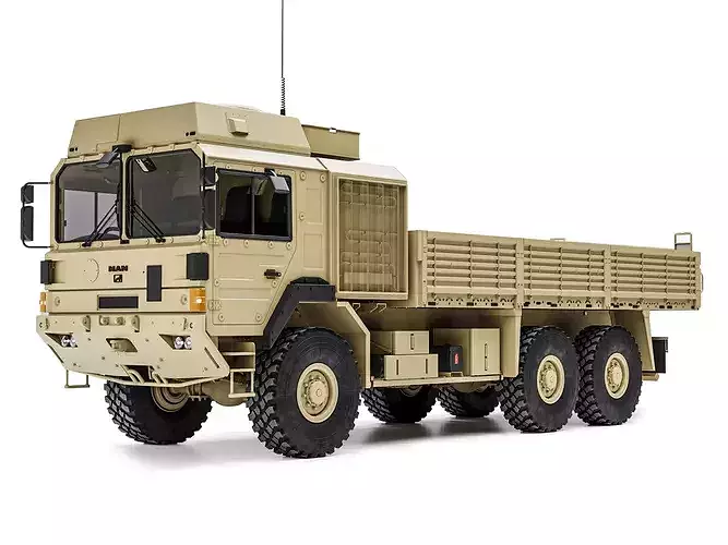 MAN HX61 6x6 Military Drop Side Flatbed Truck